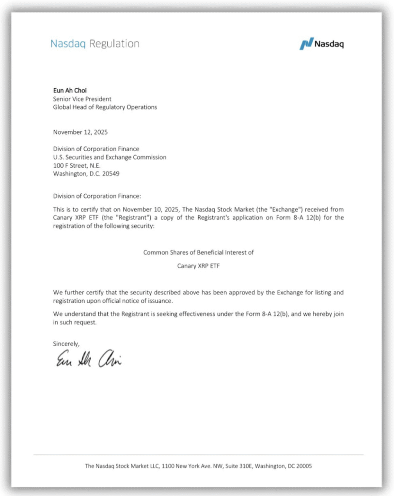 First Spot XRP ETF Debuts Thursday on Nasdaq as XRPC